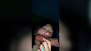 Slutty Asian Babe Sucking A Big Cock Hard In A Hotel Room Video