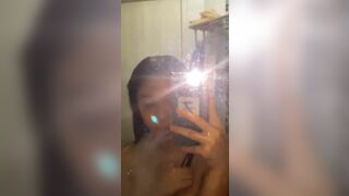 Cute Asian Teen Smoking With Naked Mirror Cam Video