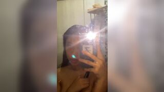 Cute Asian Teen Smoking With Naked Mirror Cam Video