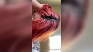 Dulcecanelita05 Sexy Redhead Gives a Amazing Blow On Her BF Onlyfans Video