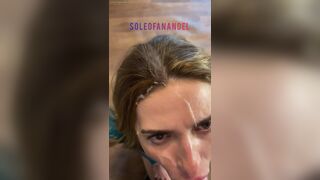 Soleofanangel Babe Gets Cumshot While Sucking Cock and Swallows it Video