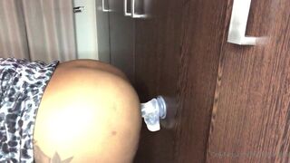 Thickmamitee Big Booty Babe Fucking Herself With Dildo in Doggystyle Onlyfans Video