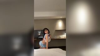 Horny Asian Slut Teasing Boobs Video