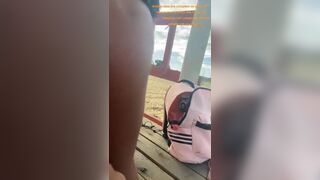 Sexy Gf In Bikini Sucks Cock After getting Fingered On Beach Video