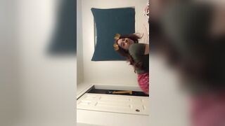 Sexy Fat Gf Showing Off Her Big Boobs and Booty WHile Dancing Video