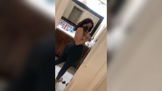 Topless Sexy Chubby Girl Showing Her Big Booty Video