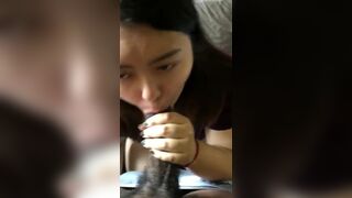 Chinese Slut Sucking Her First BBC Video