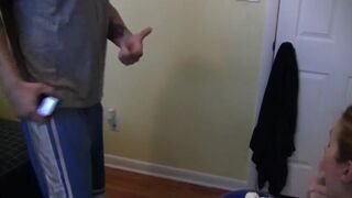 Melissa Slutty Girl Sucks His Old Fat Dick On Knees Video