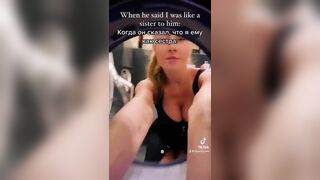 Olgachocolate Sexy Teen Showing off her Juicy Big tits Tiktok Video