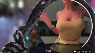 Sexy Russian Gf Exposing Her Huge Tits Video