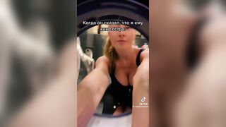Olgachocolate Sexy Russian Hottie Exposing Her Juicy Boobs Tiktok Video
