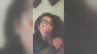 Girl In Glasses Sucking a BBC Video