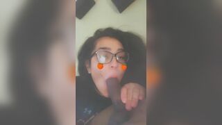 Girl In Glasses Sucking a BBC Video