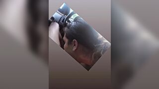 Horny Bitch Sucking BBC In The Car Video