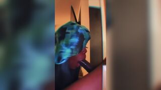 Horny Black Girl Giving Head For a BBC Video