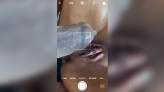 Slutty Hoe Showing Her Wet Fucked Pussy Video