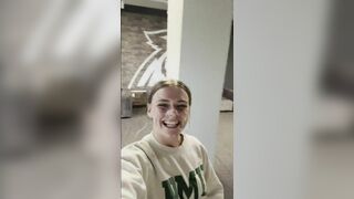 Cute Sexy Girl SHowing Her Boobs and Cum Filled Face Video