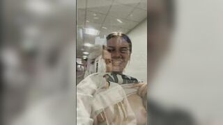 Cute Sexy Girl SHowing Her Boobs and Cum Filled Face Video