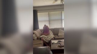Hot Milf Got Juicy Booty Riding Hubby On Couch While Watching Tv Hidden Cam Video