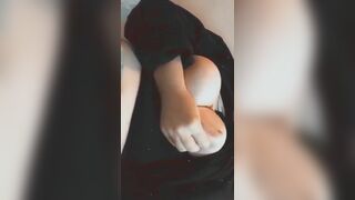 Big German Tits Squeezing Video