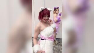 Mina Shirakawa Sexy Asian And Her Friend Dancing and Showing Off On Cam Video