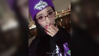 Eri Kitami Asian Showing Off While Smoking Outdoor Onlyfans Video