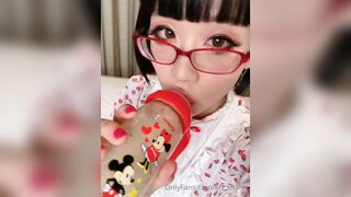 Eri Kitami Horny Asian Showing off While Drinking Chocolate Onlyfans Video