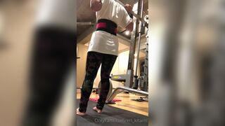 Eri Kitami Asian Slut Shows Off Booty While Workingout in Gym Onlyfans Video