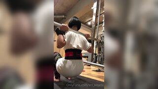 Eri Kitami Asian Slut Shows Off Booty While Workingout in Gym Onlyfans Video