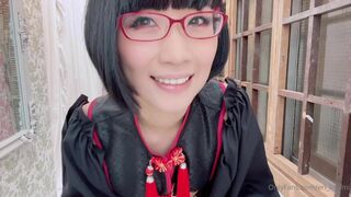 Eri Kitami Asian Nerdy Girl in a Hot Dress Shows Off On cam Onlyfans Video