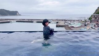 Eri Kitami Asian Girl In Pool Shows Her Wet Tits Onlyfans Video