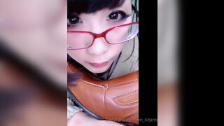 Eri Kitami Horny Asian Slut Licking a Boot On Cam Like She Licking a Pussy Onlyfans Video