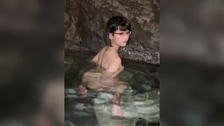 Eri Kitami Sexy Short Haired Asian Showing Off Her Nude Body On a Pool Onlyfans Video