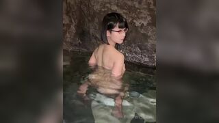 Eri Kitami Sexy Short Haired Asian Showing Off Her Nude Body On a Pool Onlyfans Video
