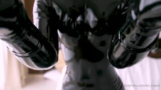 Eri Kitami In a Latex Suit Showing Off Onlyfans Video