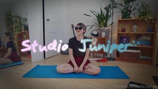 Studio Juniper Asian Girl Gets Horny While Doing Yoga and Fucks A Toy onlyfans Video
