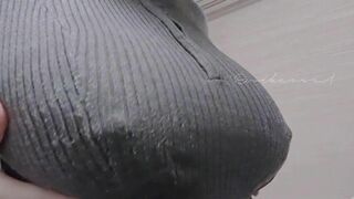 Mikansui Asian Girl Squeezes Her Juicy Massive Wet Boobs Video