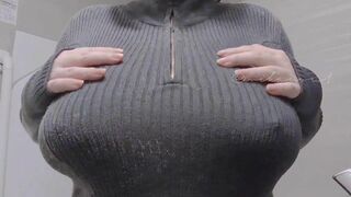 Mikansui Asian Girl Squeezes Her Juicy Massive Wet Boobs Video