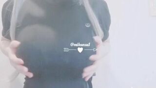 Mikansui Asian Hottie teasing Boobs While Squeezing Video