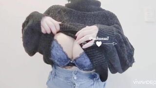 Mikansui Sexy Asian Girl reveals Her Big Hot Boobs On Cam Video