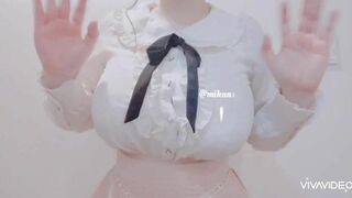 Mikansui Busty Asian Showing Off Video