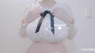 Mikansui Busty Asian Showing Off Video