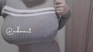 Mikansui Busty Asian Babe Loves Showing Off Her Big Boobs Video