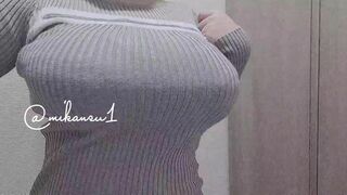 Mikansui Busty Asian Babe Loves Showing Off Her Big Boobs Video