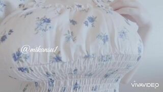 Mikansui Big Titty Asian teasing Boobs With Her Soft hands Video
