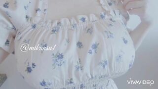 Mikansui Big Titty Asian teasing Boobs With Her Soft hands Video