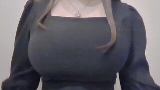 Mikansui Showing Off Her Big Hot Boobies on cam Video