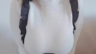 Mikansui Showing off her Huge Tits on Cam Video