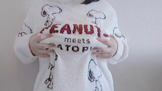 Mikansui Asian Busty Hottie Teasing her Huge Boobs Video