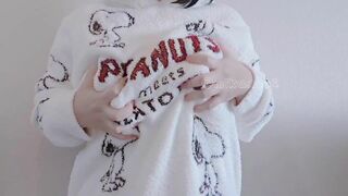 Mikansui Asian Busty Hottie Teasing her Huge Boobs Video